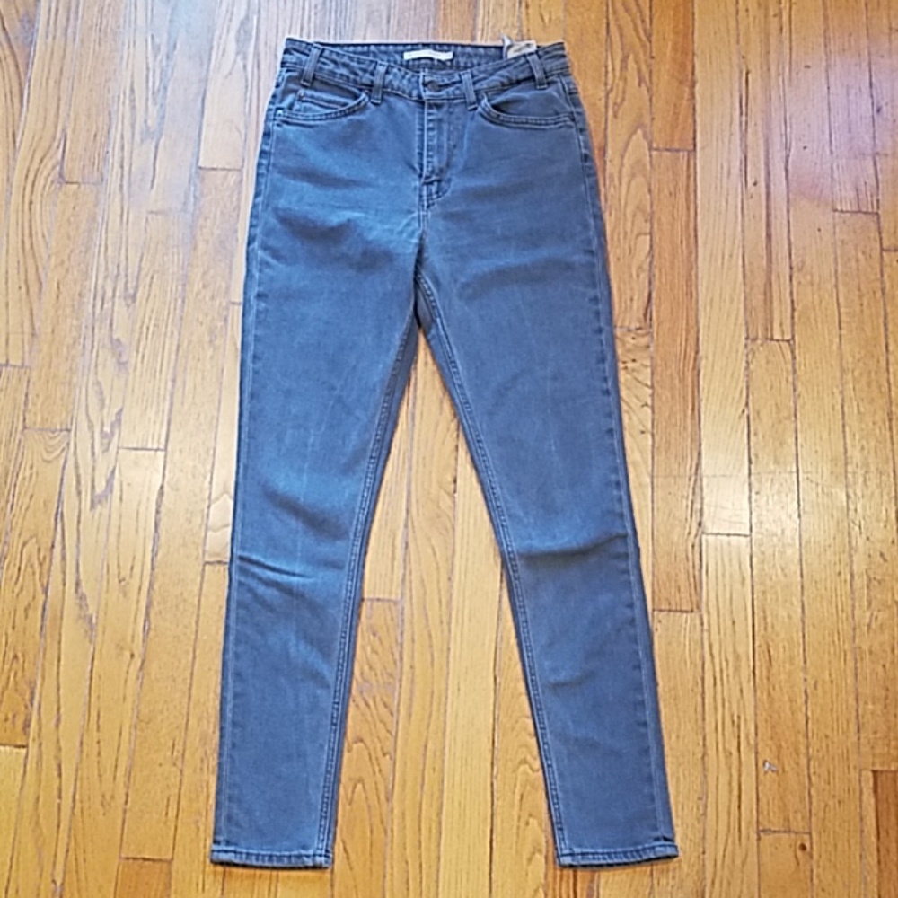 Levi's 721 Vintage High Rise Skinny Jeans, Grey